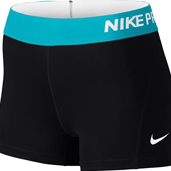 Nike Pants - Nike Pro Compression Shorts Black Blue Dance Run